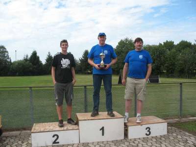 Die Sieger im Einzelweitwurf der Herren