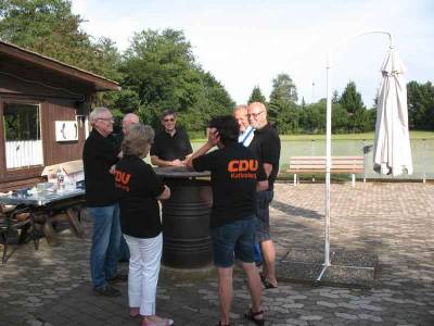 Vorbesprechung am frhen Morgen