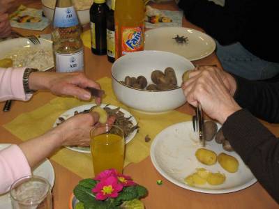 Hier mu man sich sein Essen noch erarbeiten!